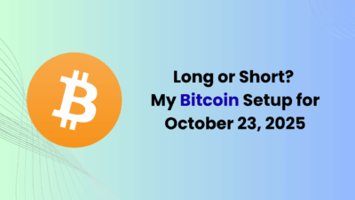 Long or Short? My Bitcoin Setup for October 23, 2025